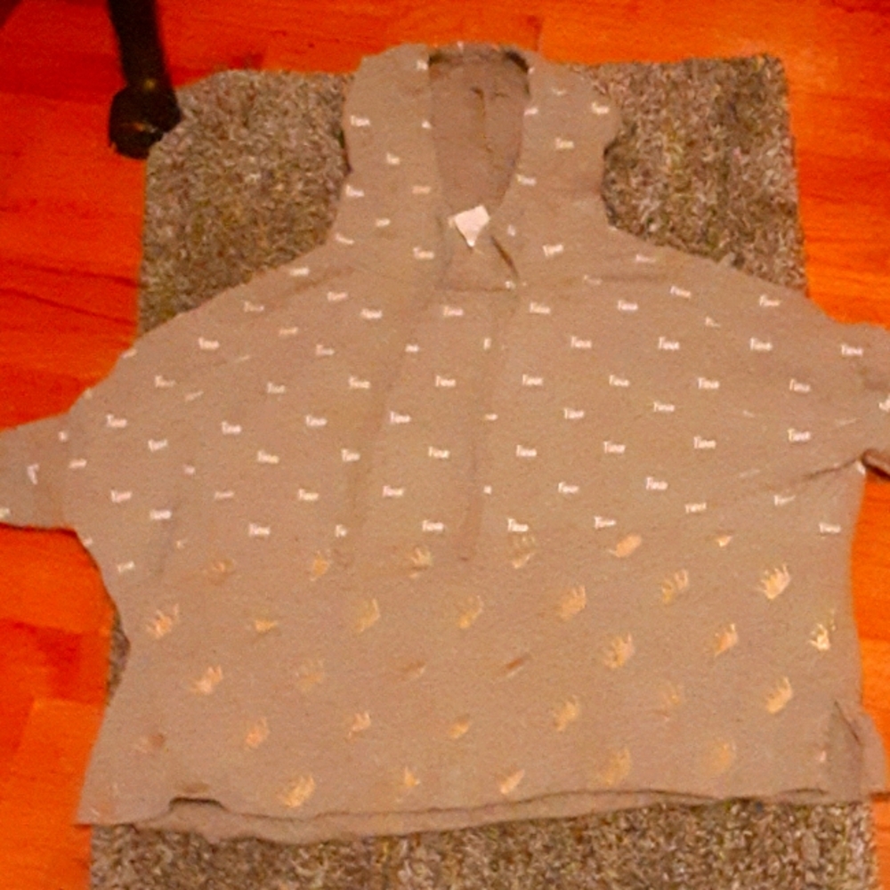 Fierce sweater crop top.